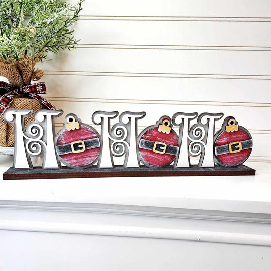Twas the Night Before Christmas HO HO HO Shelf Decor DIY Kit