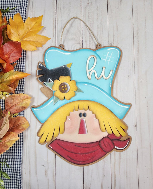 Fall Scarecrow Door Hanger DIY Kit