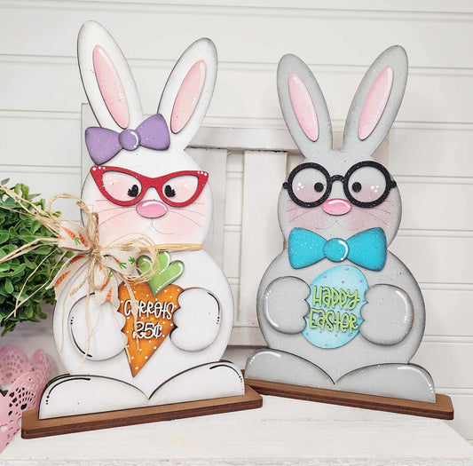 Easter Standing Bunny Couple DIY Kit