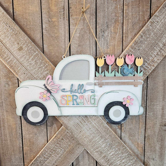 Hello Spring Truck Door Hanger DIY Kit