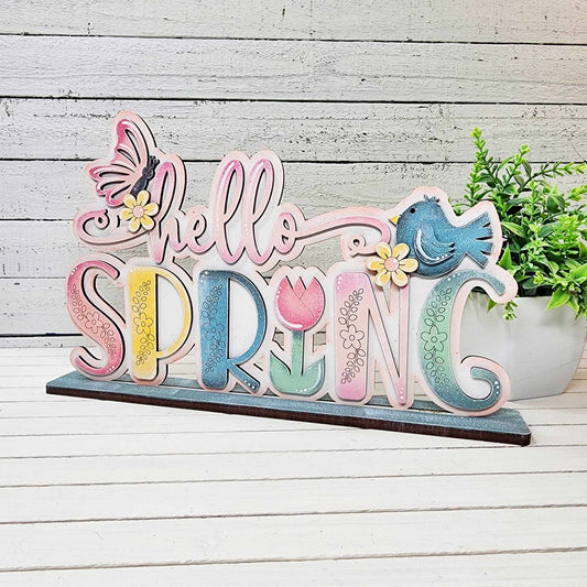Hello Spring Word Art DIY Kit