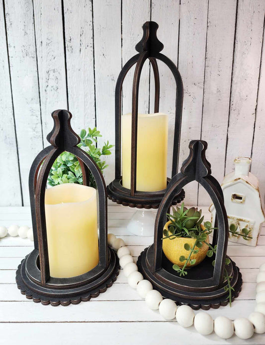 Home Collection Cloche Candle Holder Set DIY Kit