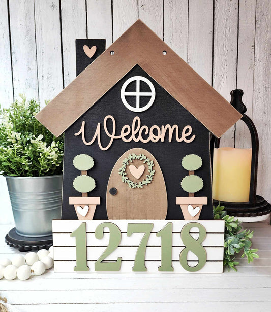 Home Collection Address Door Hanger DIY Kit