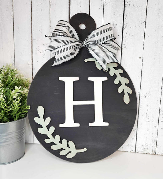 Primitive Home Monogram Breadboard Sign DIY Kit