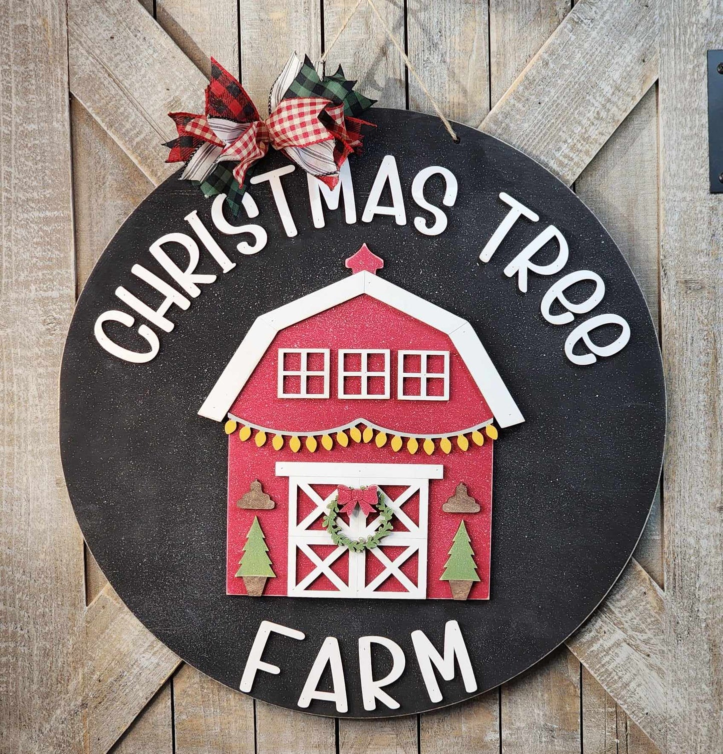 Christmas Tree Farm Door Hanger - DIY KIT