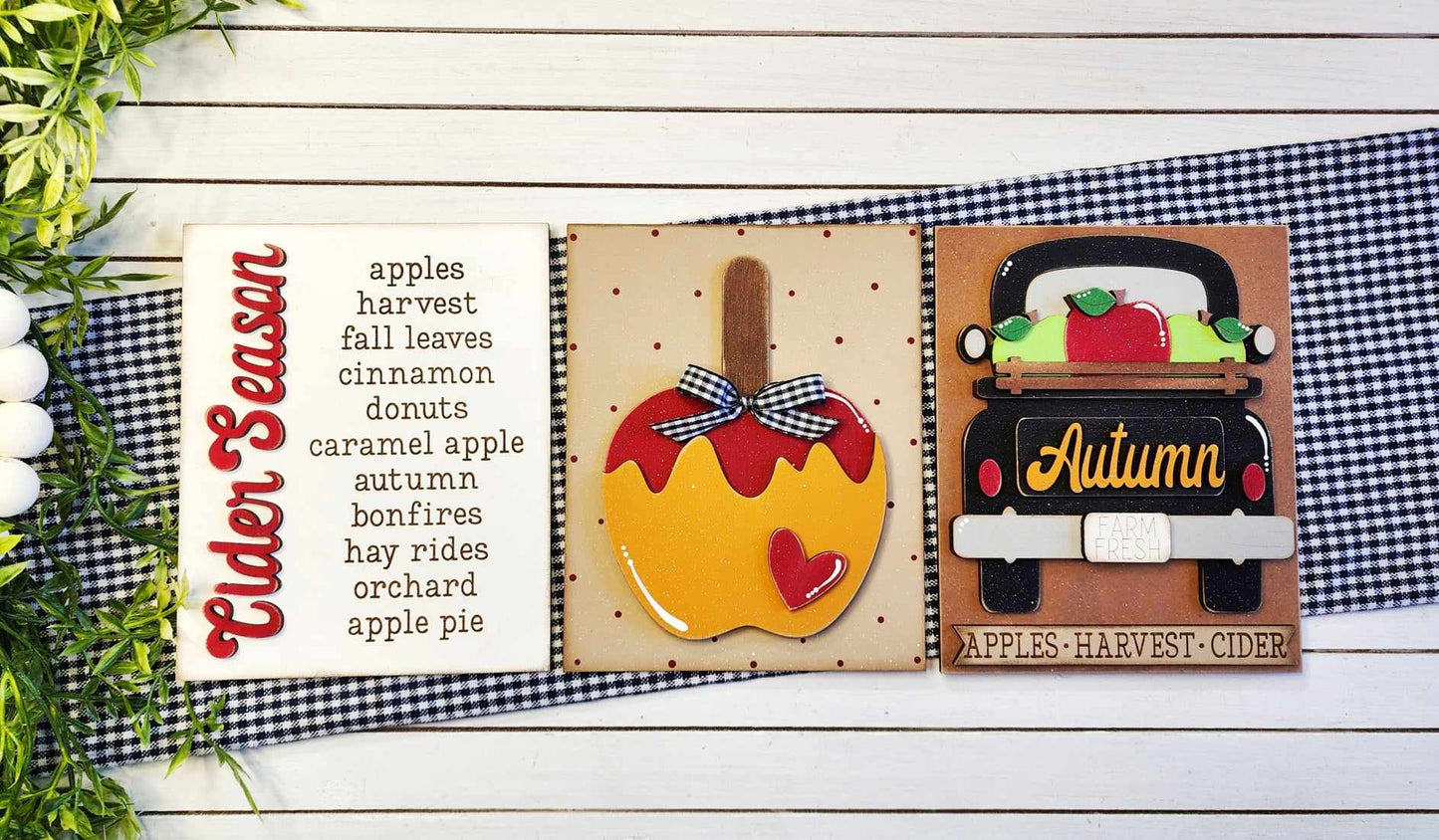 Apple Cider Harvest Interchangeable Sign DIY Kit