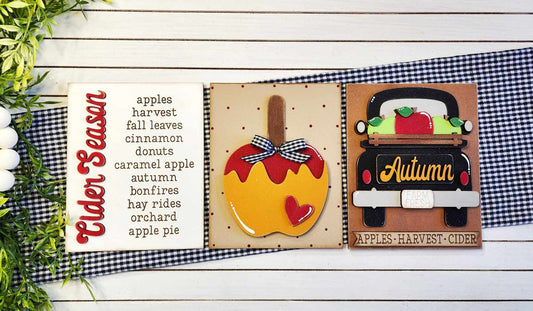 Apple Cider Harvest Interchangeable Sign DIY Kit
