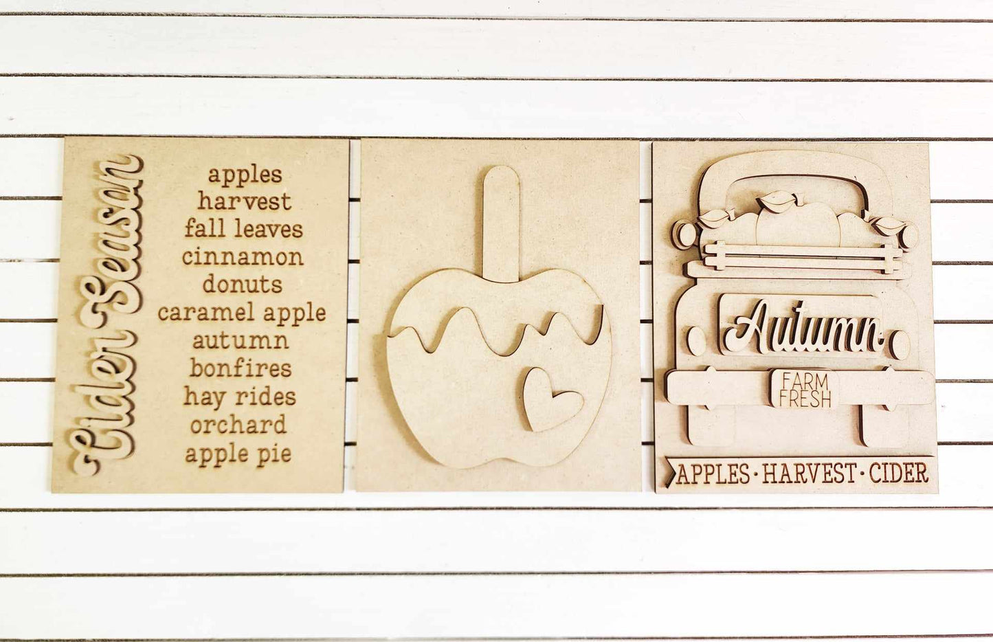 Apple Cider Harvest Interchangeable Sign DIY Kit