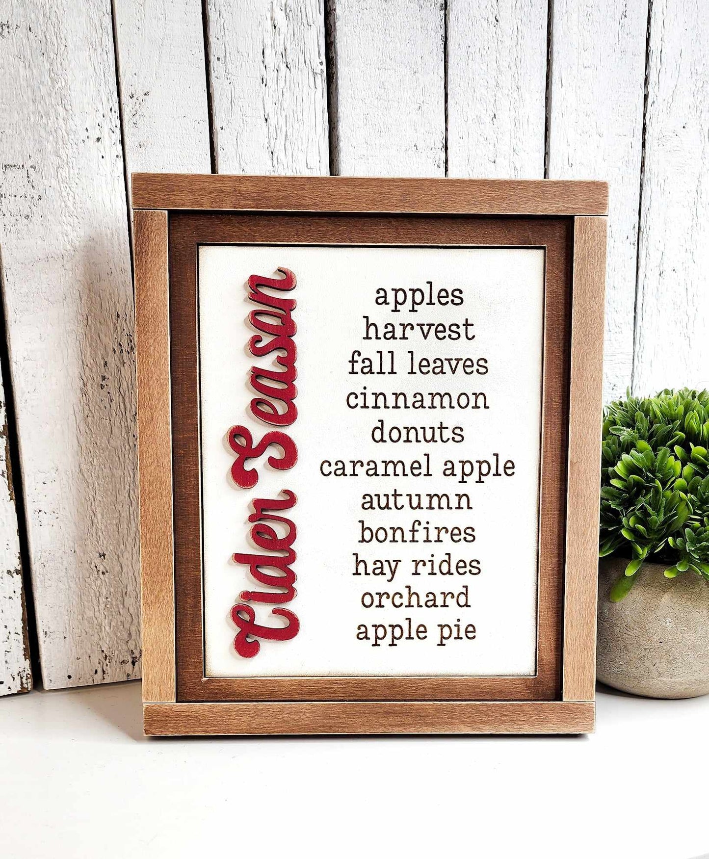 Apple Cider Harvest Interchangeable Sign DIY Kit