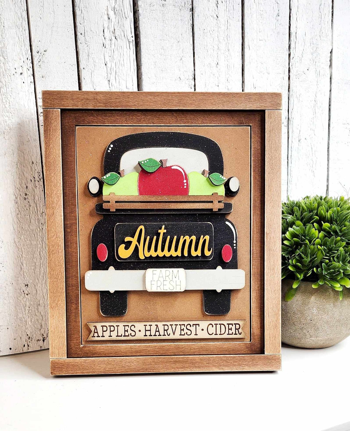 Apple Cider Harvest Interchangeable Sign DIY Kit