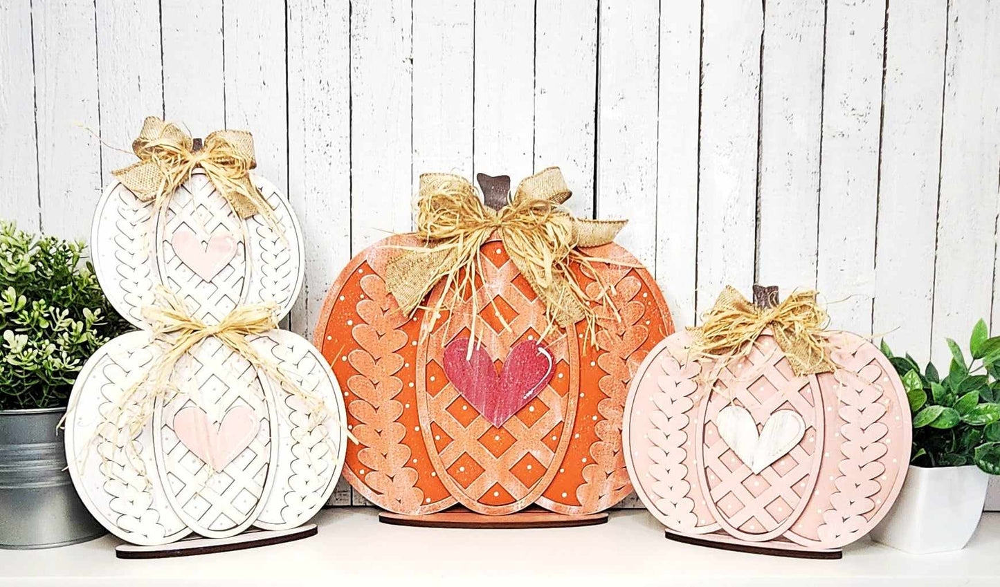 Sweater Pumpkin Trio Shelf Sitter DIY Kit