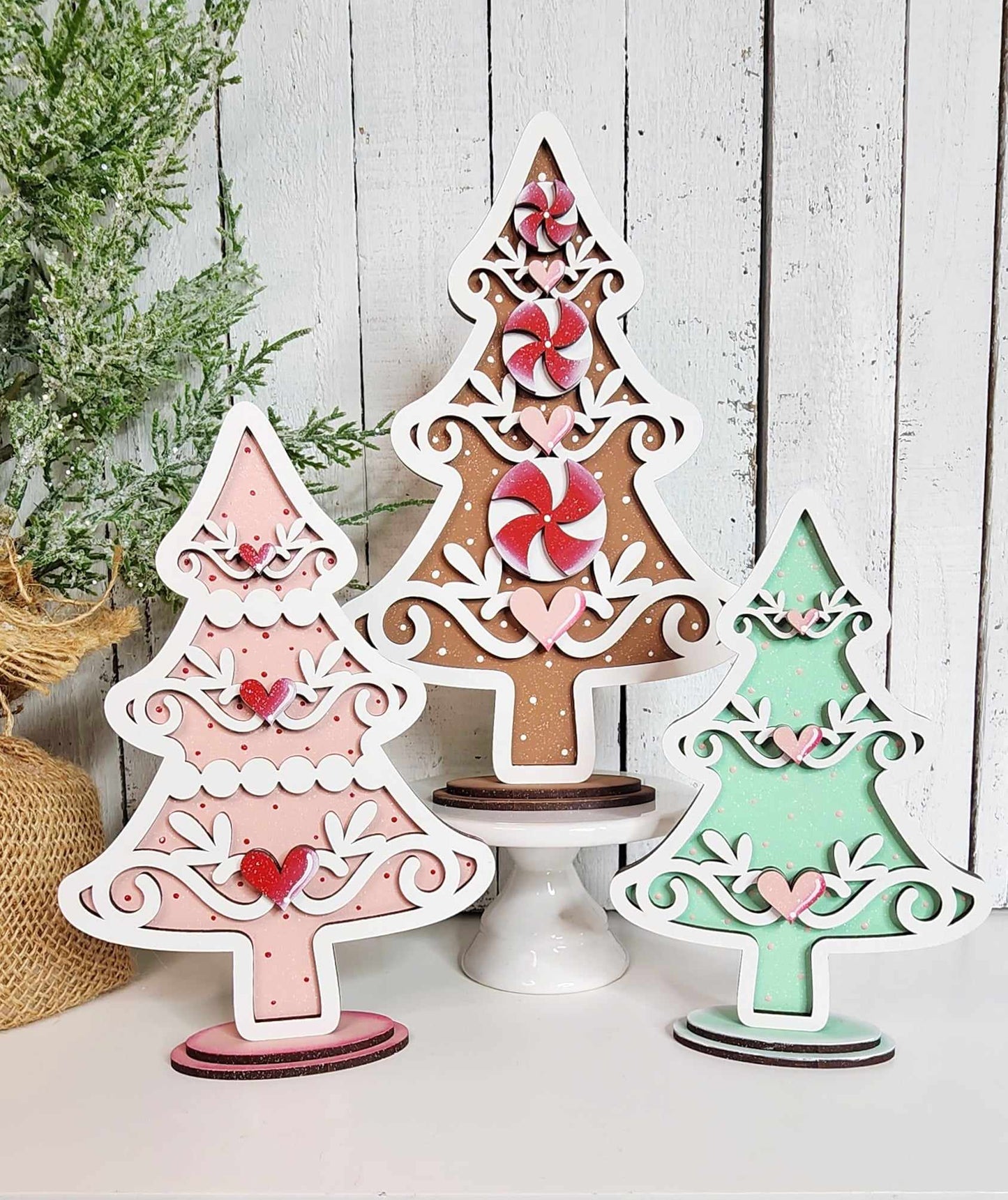 Gingerbread Trees Set - DIY KIT