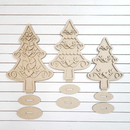 Gingerbread Trees Set - DIY KIT
