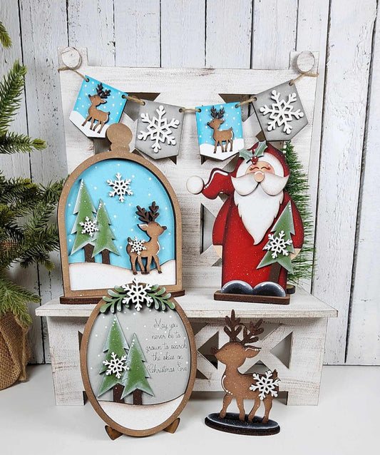 Oh Deer Christmas Tiered Tray DIY Kit