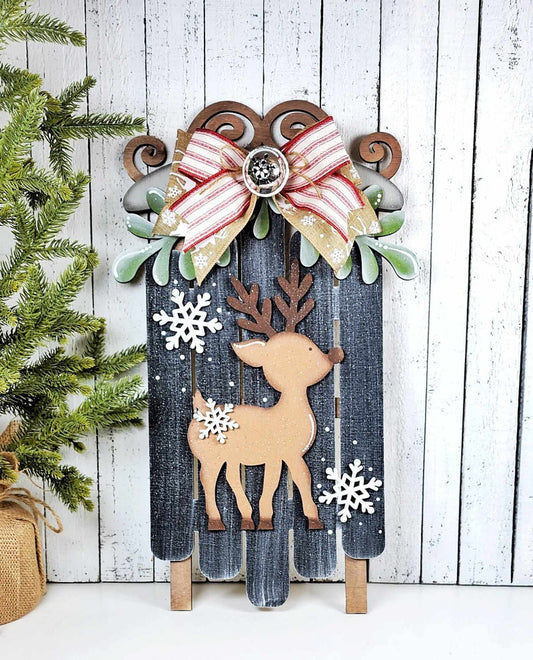 Oh Deer Sled Shelf Decor DIY Kit