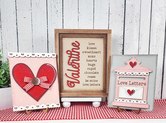 Valentine Collection Interchangeable Sign DIY Kit