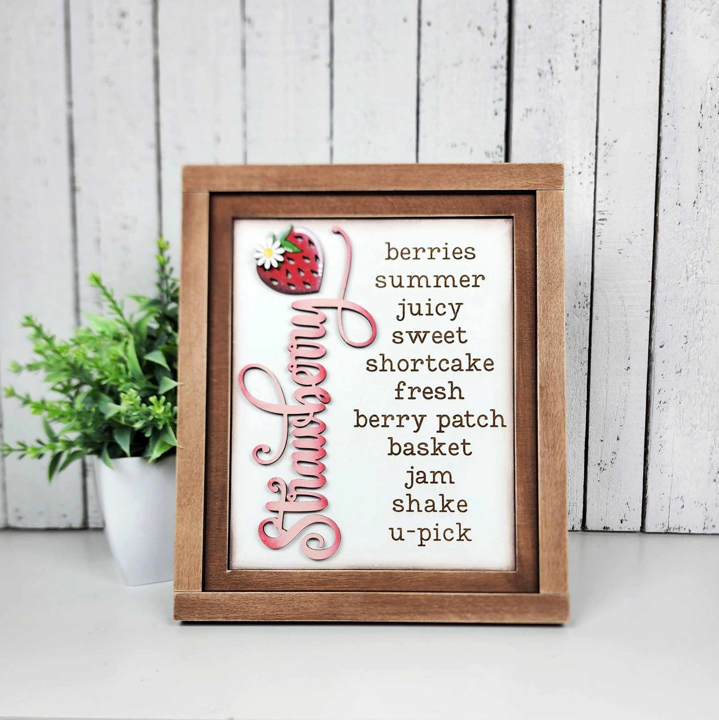 Berry Sweet Interchangeable Sign DIY Kit