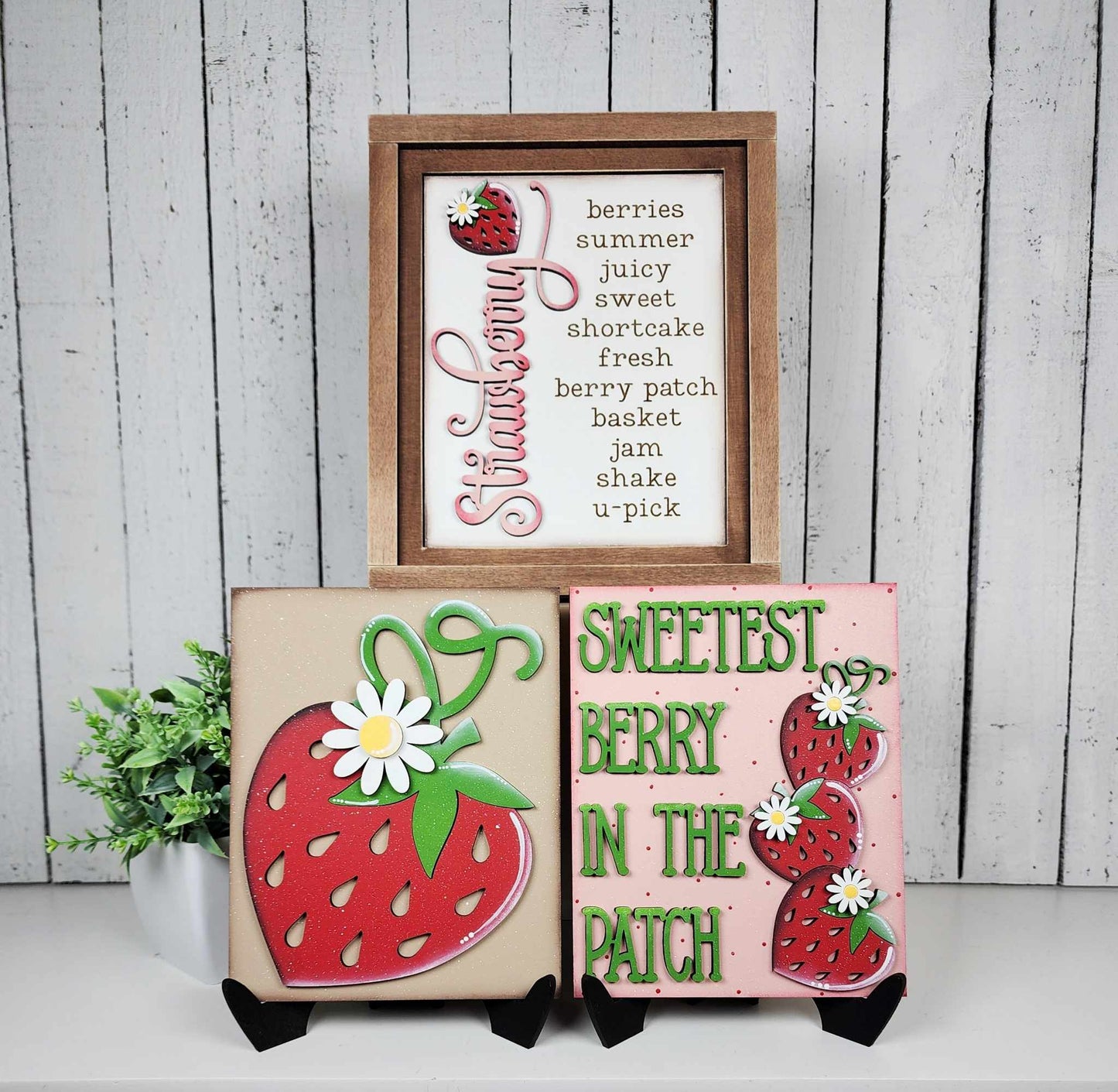 Berry Sweet Interchangeable Sign DIY Kit