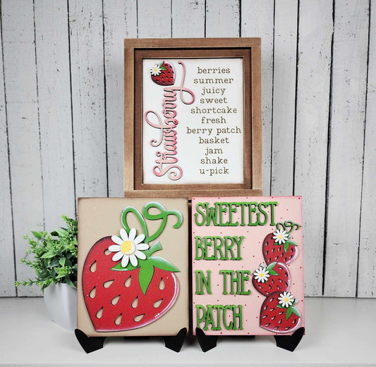 Berry Sweet Interchangeable Sign DIY Kit