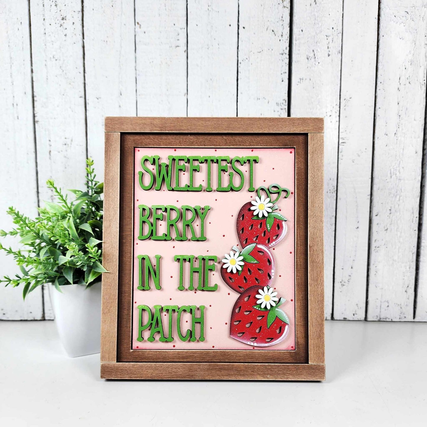 Berry Sweet Interchangeable Sign DIY Kit