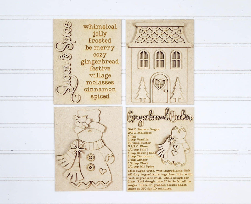 Victorian Gingerbread Interchangeable Sign Insert DIY Kit