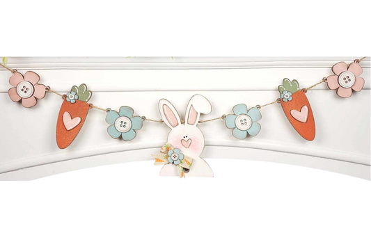 Prim Easter Bunny Carrot Banner DIY Kit