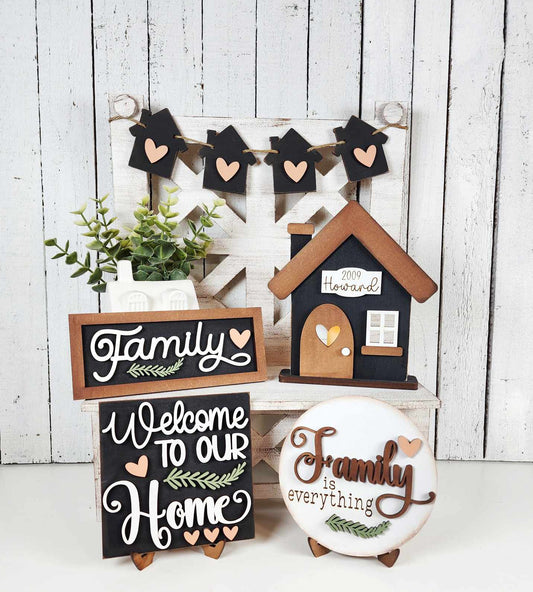Family Home Tiered Tray DIY Kit