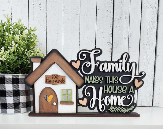 Family Home Votive Shelf Decor DIY Kit