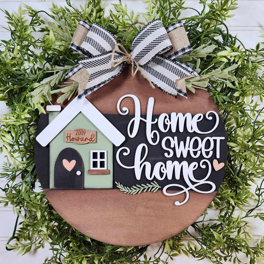 Family Home Sweet Home Door Hanger DIY Kit