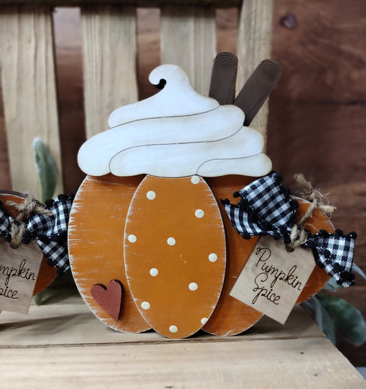 Pumpkin Spice Mug Shelf Sitter