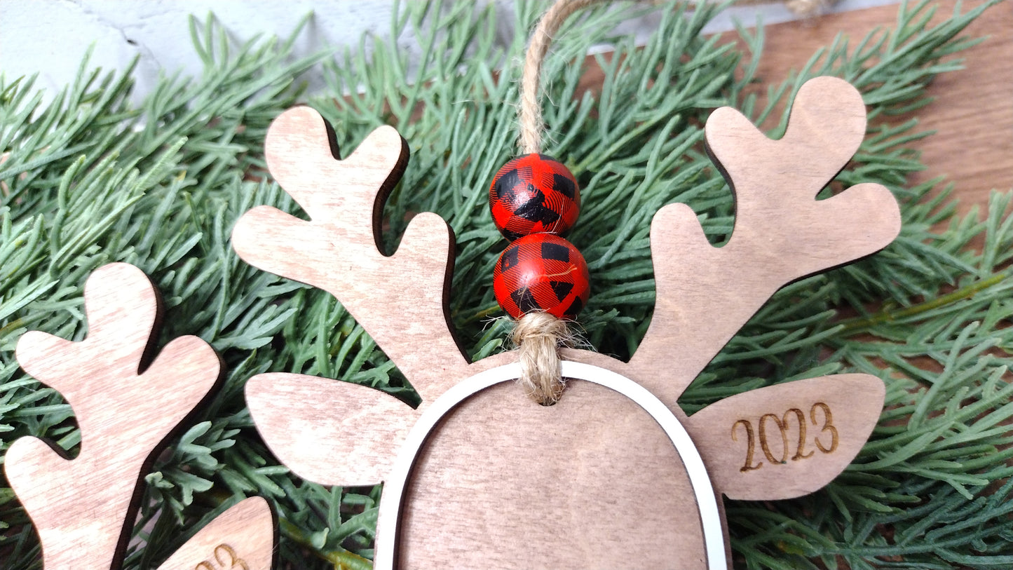 Personalized Reindeer Ornament