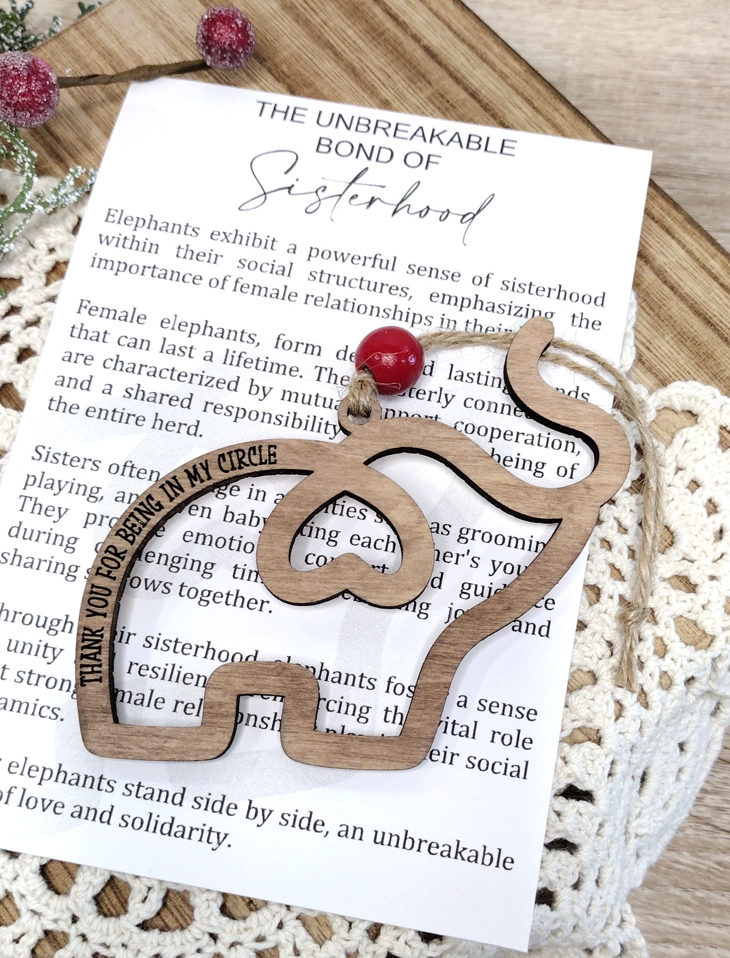 Bond of Sisterhood Friendship Ornament
