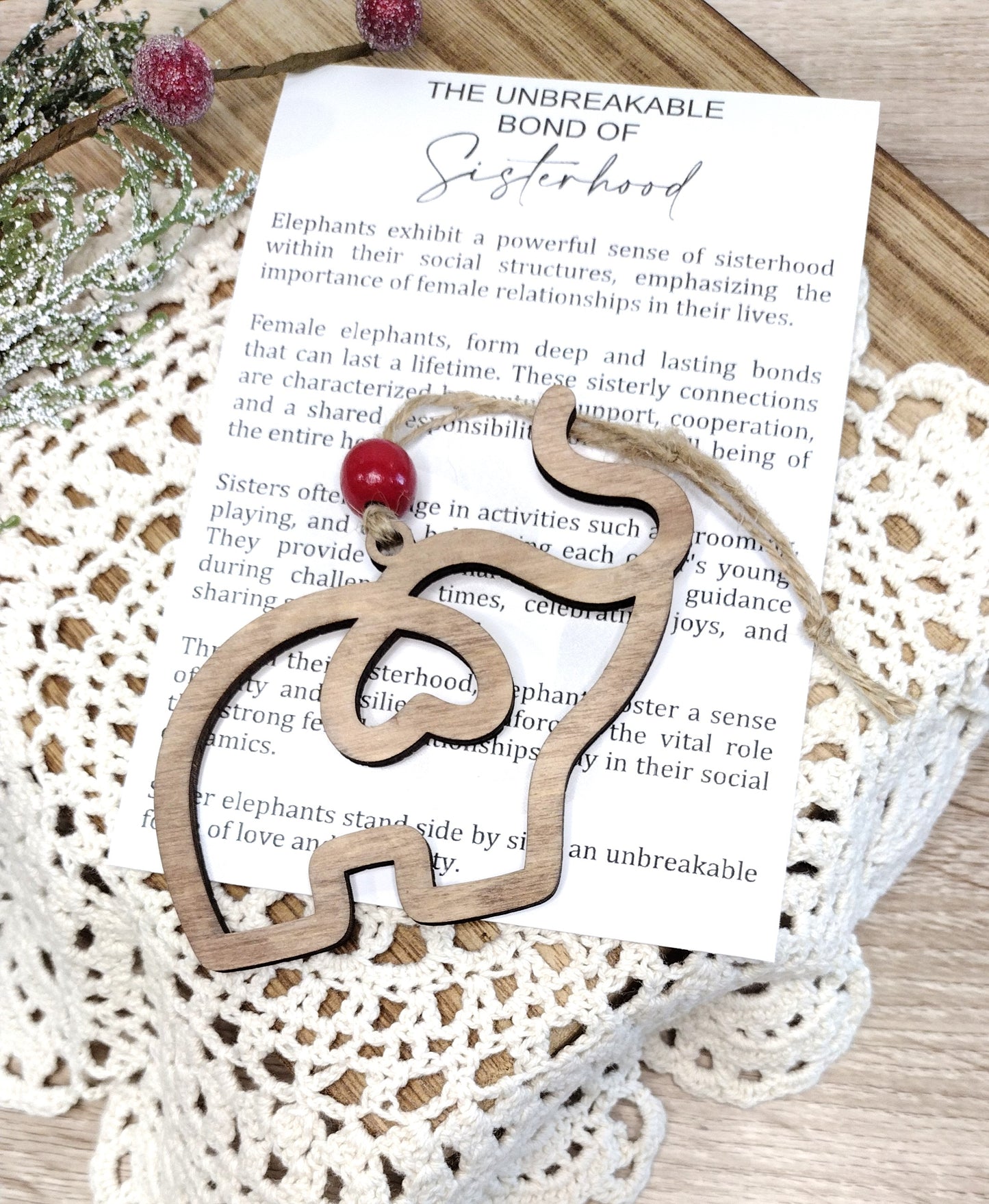 Bond of Sisterhood Friendship Ornament