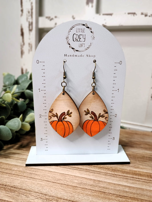 Pumpkin Dangle Earrings