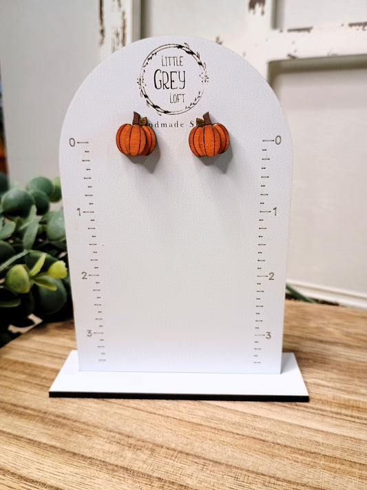 Pumpkin Stud Earrings