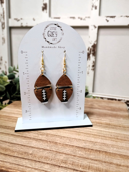 Football Dangle Earrings