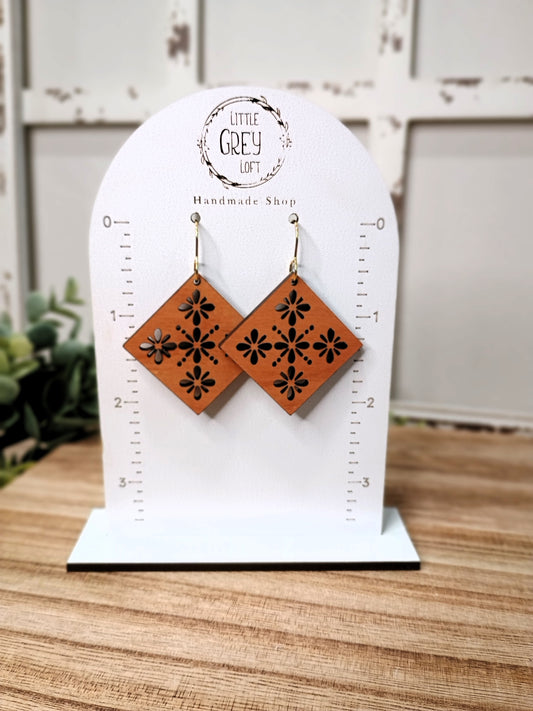 Cherry Wood Earrings