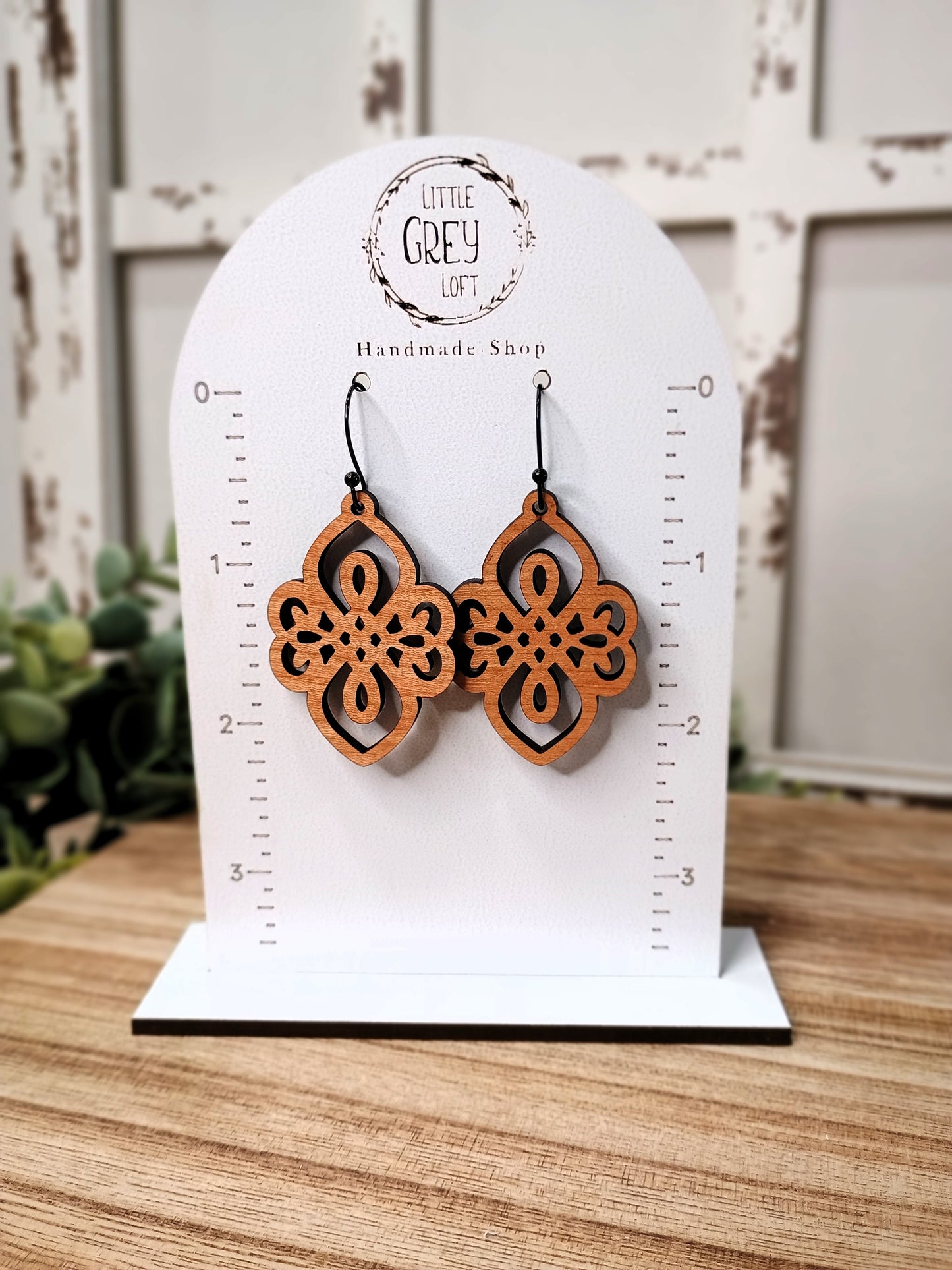 Cherry Wood Earrings