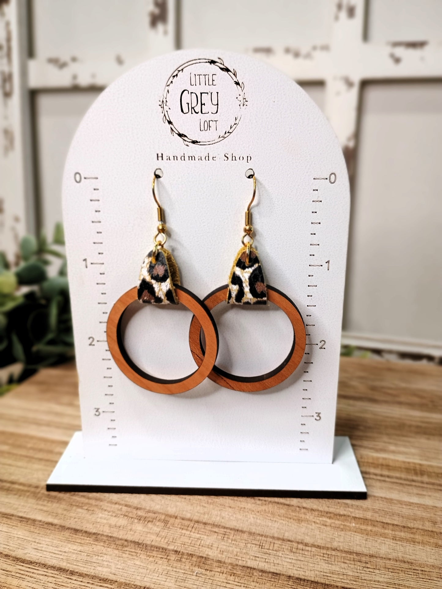 Cherry Wood Earrings