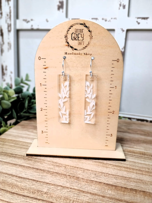 Acrylic Bar Earrings