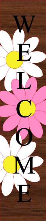 Daisy Welcome Porch Leaner DIY Kit