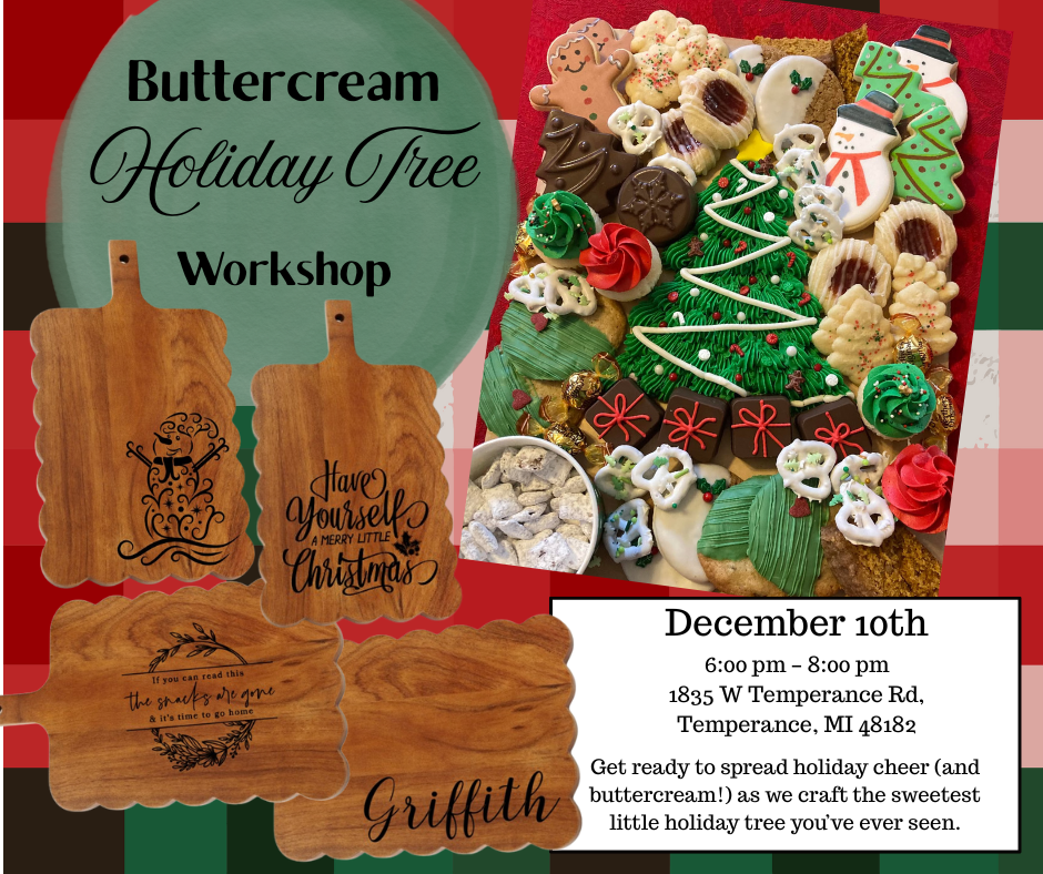 Buttercream Holiday Tree Workshop -  Wed. Dec. 10th @ 6:00 pm