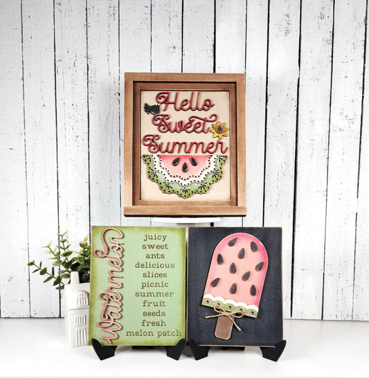 Vintage Watermelon Interchangeable Sign DIY Kit